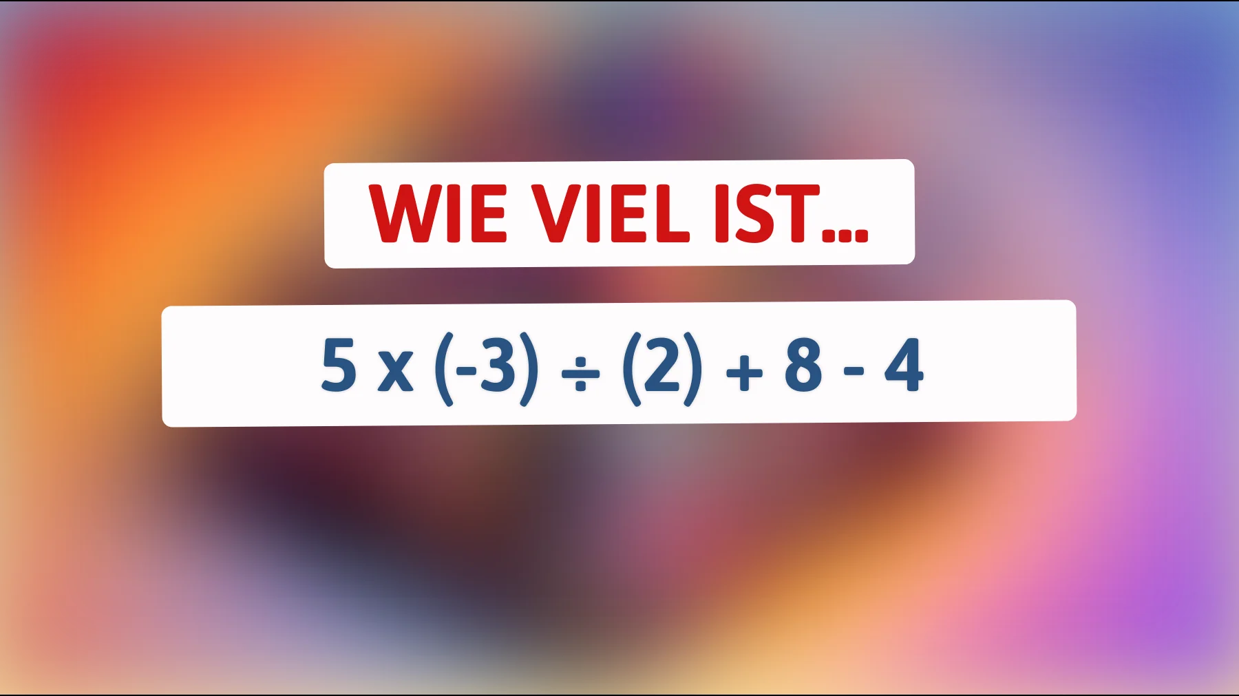 Nur Genies lösen es in Sekunden: Kannst du das knifflige Rätsel mathematisch knacken?"