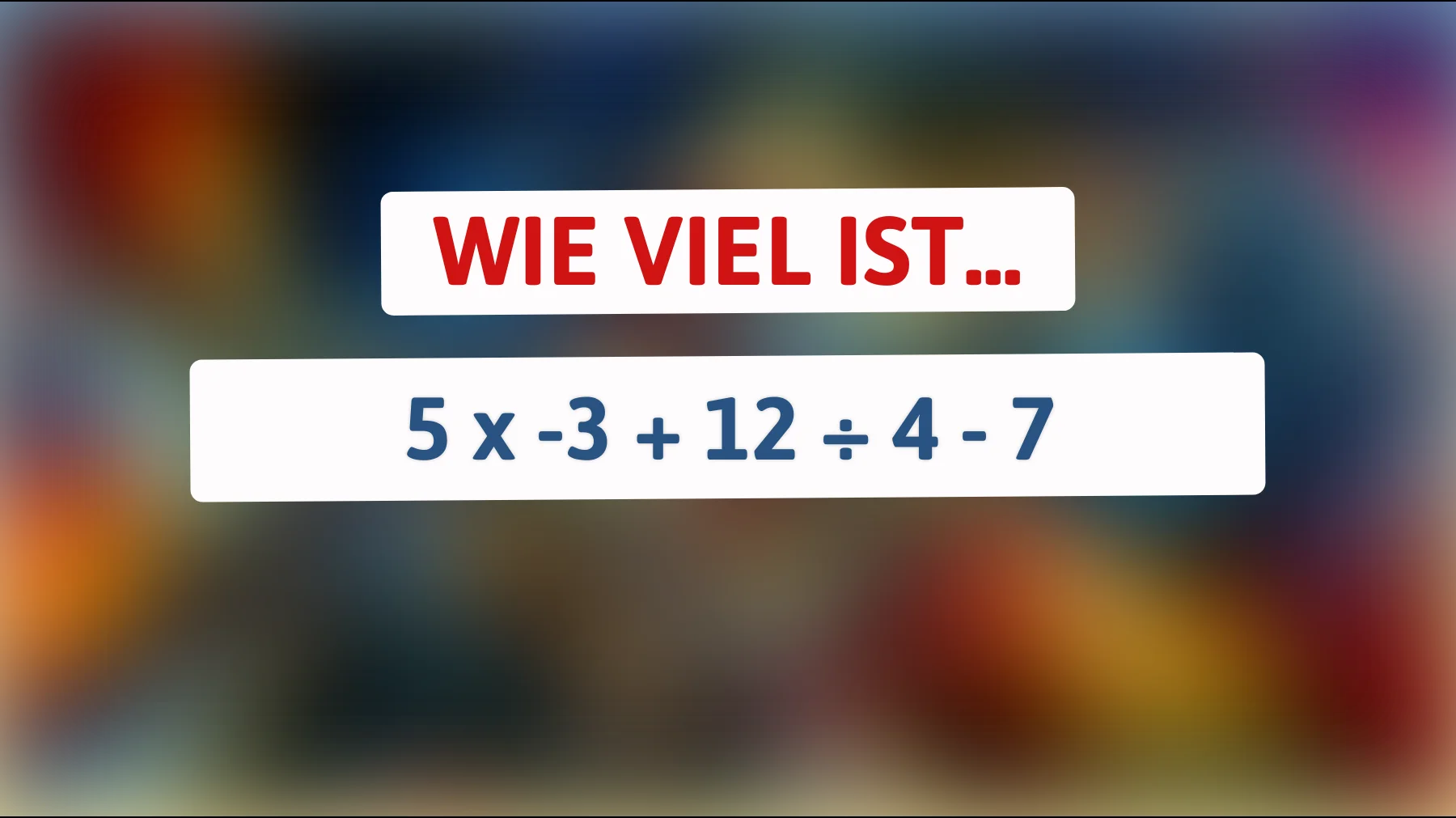 Nur kluge Köpfe können es lösen: Was ist die richtige Antwort auf dieses knifflige Mathe-Rätsel? Traust du dich?"